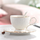Rose gold edge cup, plate and spoonful set of 60 pieces each