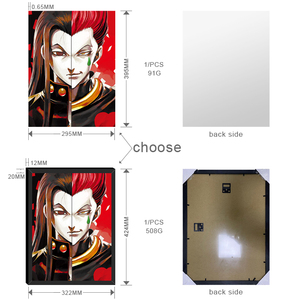 Séries de caçador x hunter 30*40cm, mais novo design <span class=keywords><strong>3d</strong></span>, impressões de cartaz anime lenticular, com preço direto de fábrica, para presente para arte