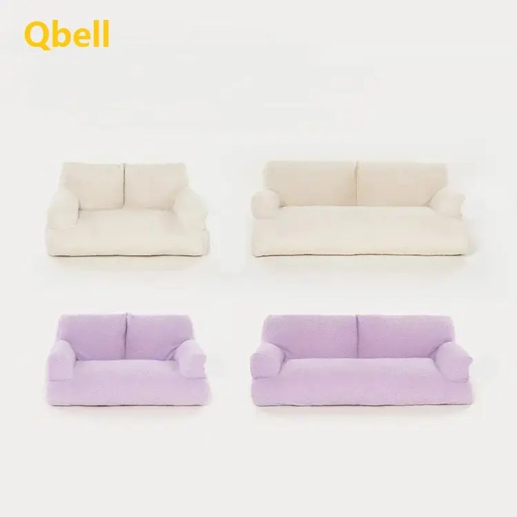 Qbellpet Bán Buôn Đa-Màu Sắc Lớn Sofa Sang Trọng Vật Nuôi Con Chó Giường Con Chó Và Mèo Giường Sofa Đi Bộ