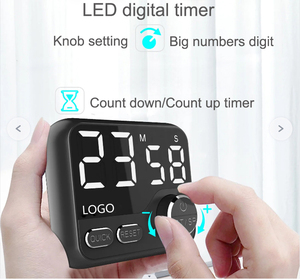Grande schermo grandi numeri visualizza frigorifero cucina rotante conto alla rovescia magnetico count up timer digitale - Product Image 2