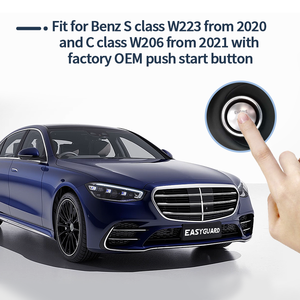 Easyguard ชุดกุญแจอัจฉริยะแบบไร้กุญแจแบบพาสซีฟ, เหมาะสำหรับ W223 Benz s จาก2020 & Benz C W206จาก2021พร้อมปุ่มเริ่มต้น OEM