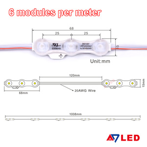 Popüler 3 led modülü IP68 su geçirmez smd modülü DC12V modülü için tabela - Product Image 4