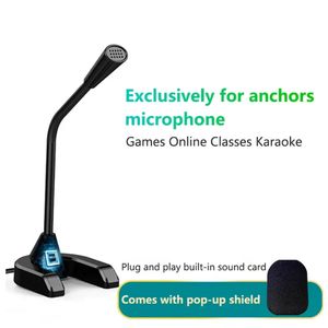 Desktop No Need Driver 3.5mm USB <strong>Computer</strong> Wired Live Streaming K-song <strong>Network</strong> <strong>Class</strong> Flexible Microphone - Product Image 4