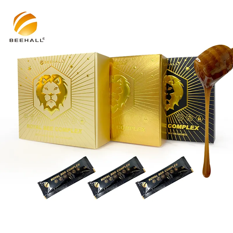 BEEHALL Royal Bee Complex OEM ODM Vente en gros Nouveau style de miel de gelée royale pour les soins de santé