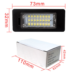 Fabrika toptan yeni durum 5W plastik E39 E82 numarası plaka işık 24 LED 12V plaka ampul Canbus fonksiyonu - Product Image 4