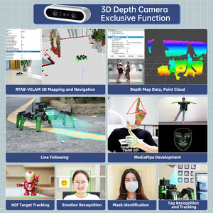 JetHexa Python Programmier tiefe Kamera AI Vision Hexapod Spider Jetson Nano ROS Roboter Pädagogische Roboter-Kits für das College