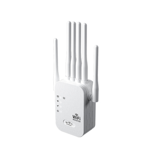 6 Antenna 1200Mbps Wi-Fi Extender With 5G and 2.4G Frequencies Wired LAN Port WEP <strong>Encryption</strong> ROHS Certified - Product Image 2