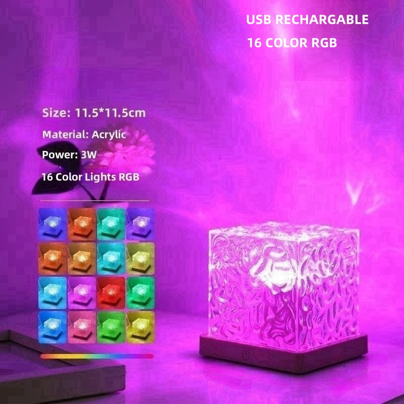 plastiques transparents Rechargeable RGB16 couleur + télécommande