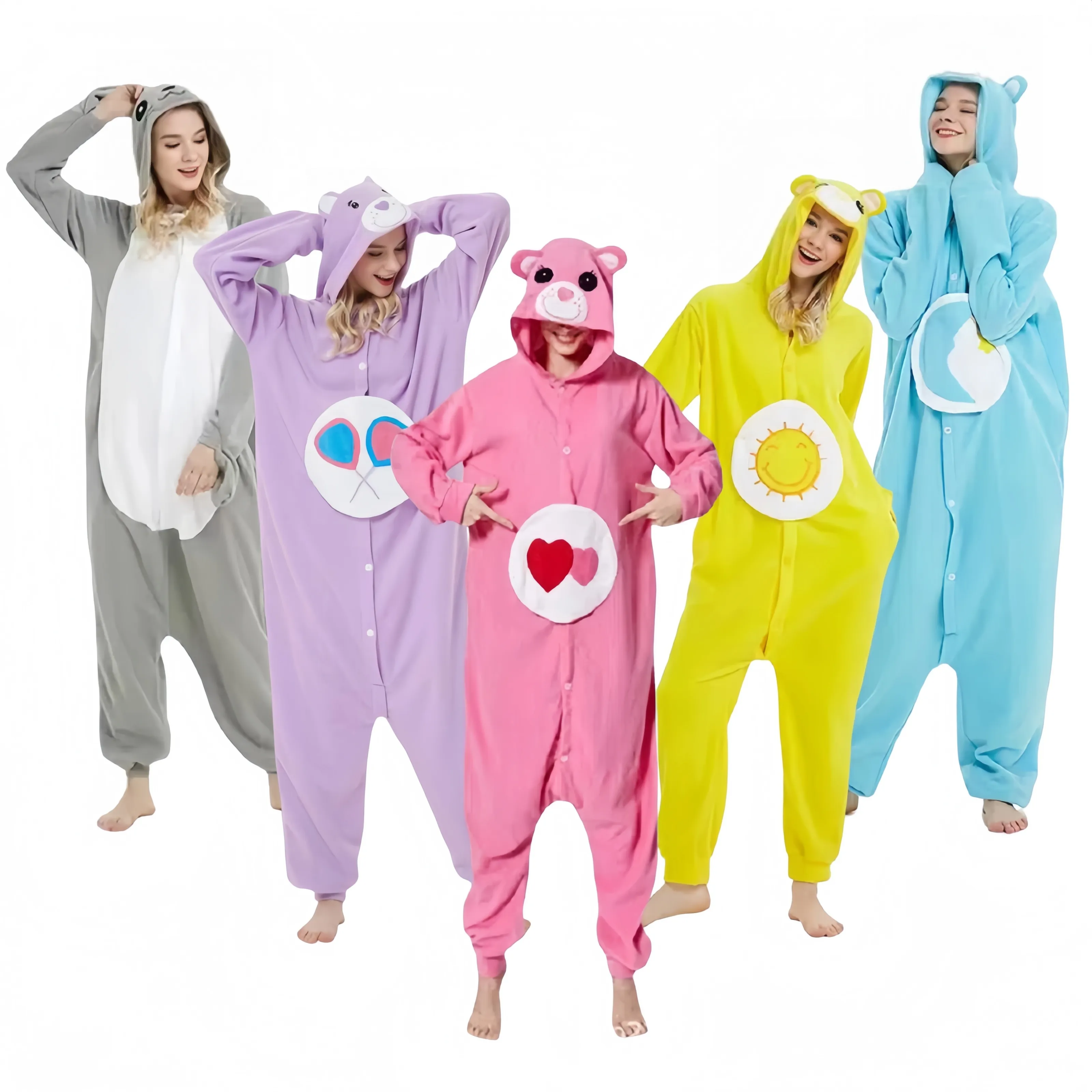 Fábrica al por mayor adulto Onesie pijamas Cosplay polar felpa Mujer Cosplay Animal disfraz fiesta Pjs