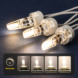 G4 AC/DC 12-24V調光可能2W 3WシリコーンまたはPCカバーLED照明クリスタルライトソース調光可能G4 LED電球 - Product Image 5