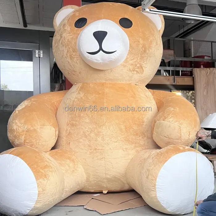 Offre Spéciale peluche matériel gonflable ours Animal mascotte Costume énorme gonflable personnage de dessin animé modèle d'activité