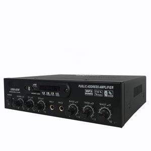 USB-50ミキサーアンプパブリックアドレスシステム50ワットPower AmplifierとUSB/卸売/FM/SD - Product Image 1