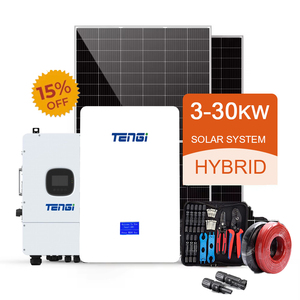 澳大利亚15Kw 100kw离网太阳能电池板成套套件系统，适用于德业混合逆变器和电池太阳能系统或家庭 - Product Image 1