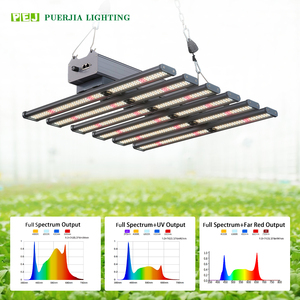 LM301HプロバージョンLEDグローライト1000W 240W出力3000K/5000KスペクトルIR UVレッドトップビンアルミボディ3チャンネル4