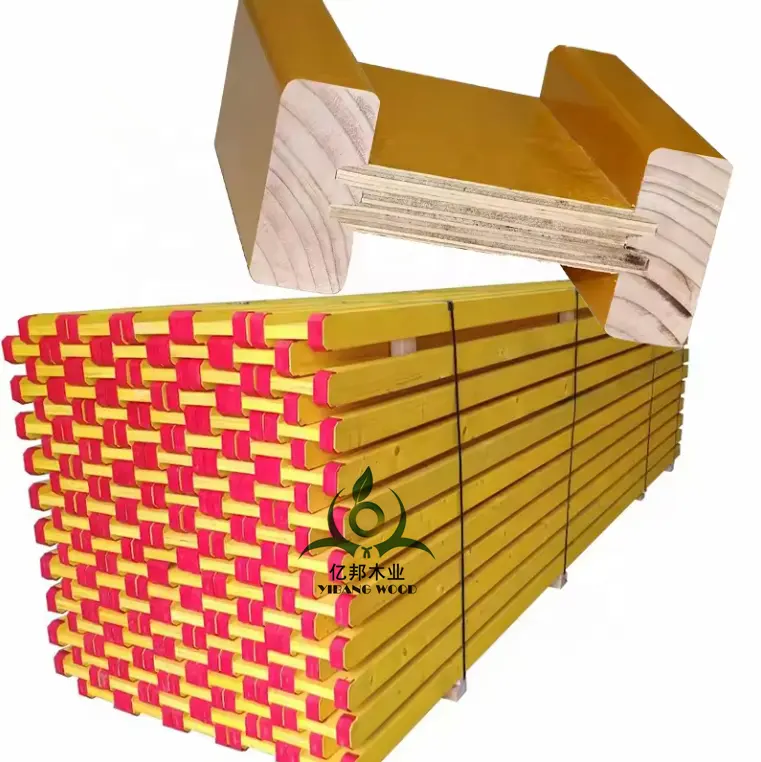 Matériaux de construction de haute qualité Réutilisable H20 Faisceau Coffrage en bois pour la construction de maisons en béton
