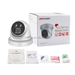DS-2CD2386G2-ISU/sl hik câmera de rede de darkfighter acusense, luz estroboscópica e aviso de audiência, câmera de rede de tarreta DS-2CD2386G2-ISU/sl