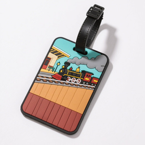 Bán buôn biểu tượng tùy chỉnh du lịch cao su TAG Silicone nhãn ID mềm PVC hành lý Tag cho túi - Product Image 5