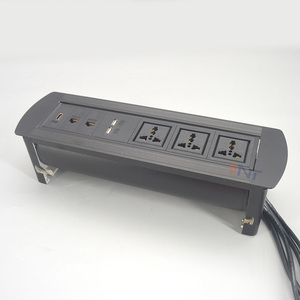 Langlebiger universeller Power-Tisch usb-Ladegerät-Steckdose Steckdose Tischdose manueller Flip-Dekor Tischdose - Product Image 1
