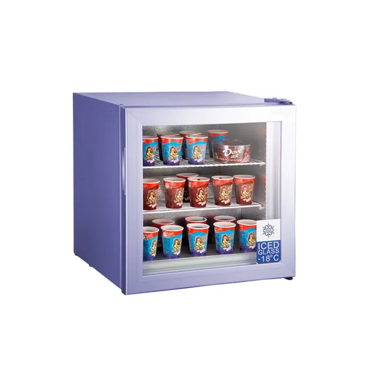 Meisda SD55, магазин серебряного цвета, вертикальный портативный коммерческий мини-морозильник для мороженого, для продажи