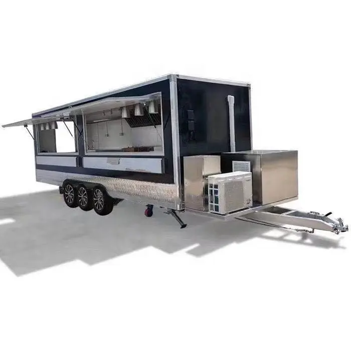 Nouveau style de remorque de concession personnalisée pour barbecue chariot à café mobile camion de nourriture mobile bon marché avec remorque de nourriture entièrement équipée