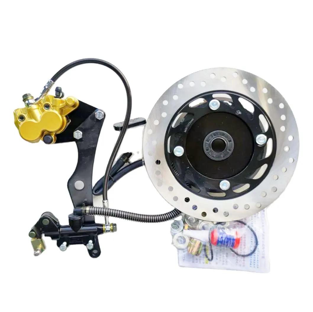 Sistema de freno de disco trasero para motocicleta, kit de frenos hidráulicos de rueda trasera, 130mm