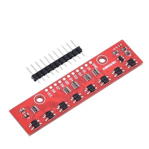 Módulo de Sensor de seguimiento IR de 8 canales, 3,3 V-5V, seguidor de línea, Sensor de detección infrarroja, 8Bit PCB, Detector DIY para coche inteligente - Product Image 1