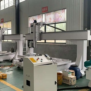 工厂销售5轴数控木雕机3D 4D木工刳刨机数控旋转主轴数控刳刨机