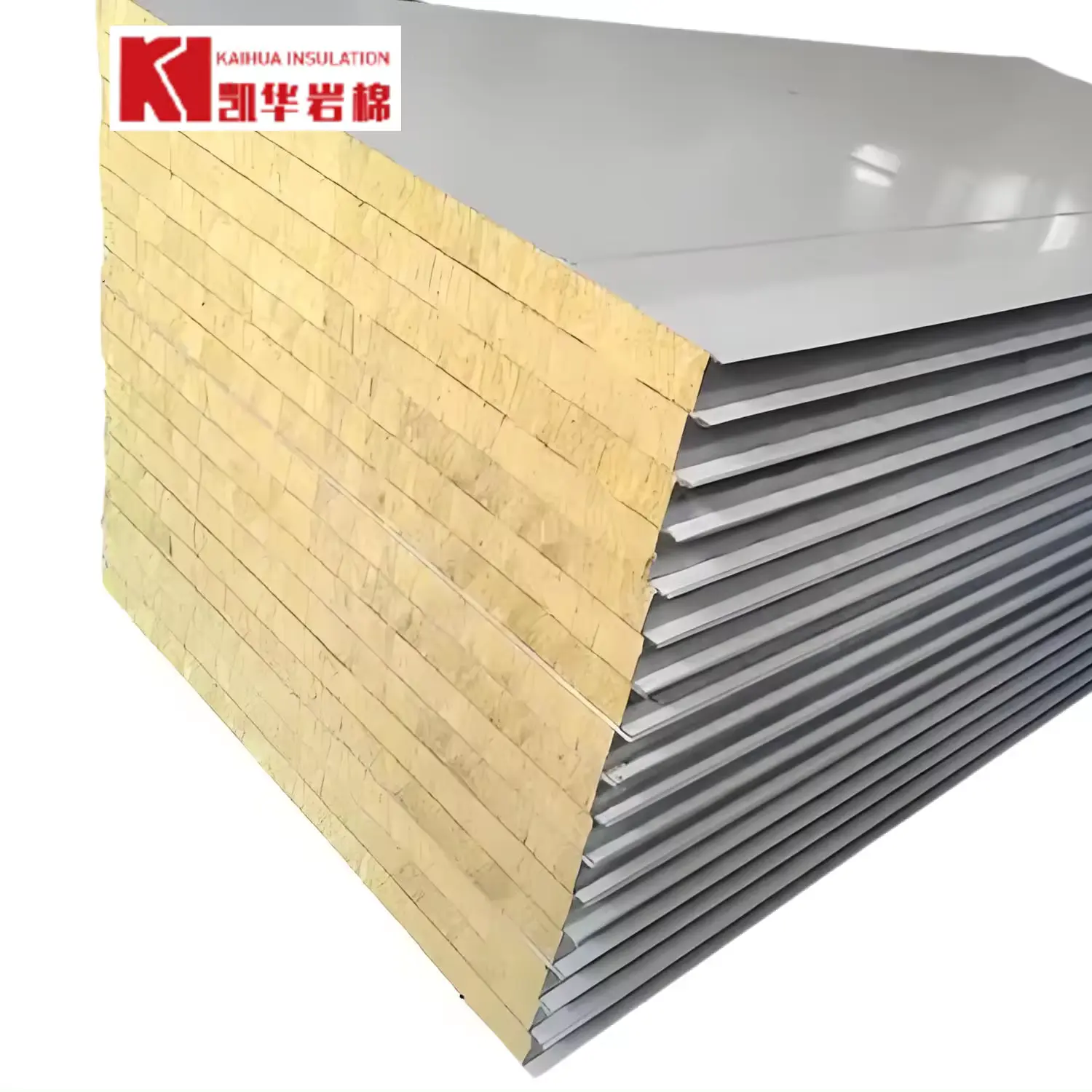 KAIHUA CE certified the most popular basalt insulation material for external wall insulation sandwich plate, 160kg