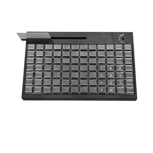 Cerradura electrónica y lector de tarjetas de banda magnética, Teclado programable KB84 de 84 teclas USB /PS2 POS para sistemas POS de ordenador