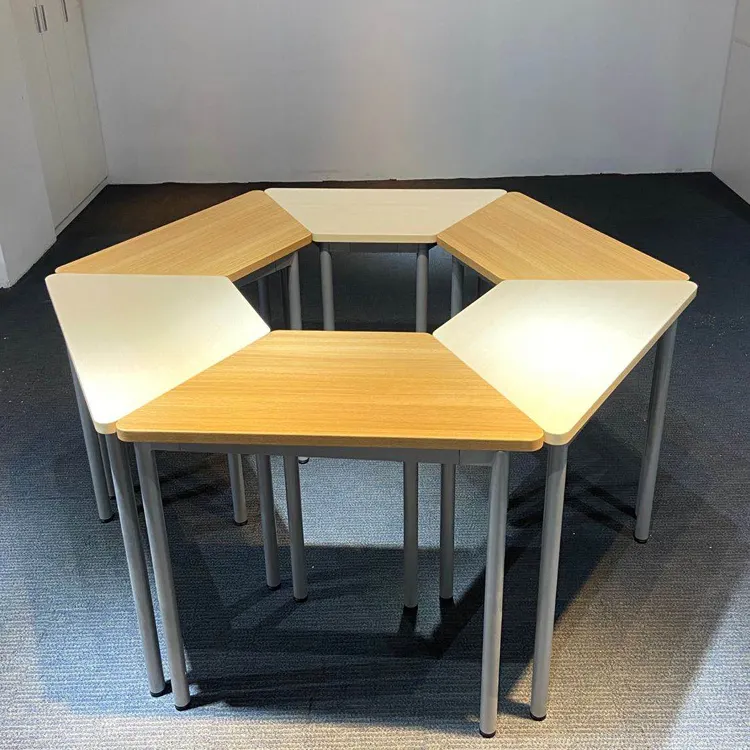 Nouveau Style En Gros Bonne Qualité Offre Spéciale Usine Directement En Métal Cadre Mobilier Scolaire École Bureau D'étude Table