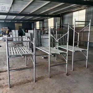 Impalcatura mobile moderna della struttura d'acciaio galvanizzata due-strato accessibile con la scala per il magazzino e l'officina - Product Image 3