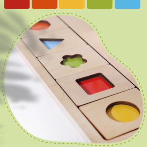 High Quality Geometry Shape Matching Toys <strong>Logical</strong> Thinking Puzzle Wooden Cognition Board