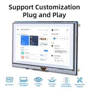 5 Zoll 800*480 TFT LCD-Touchscreen-Anzeige modul für Raspberry Pi 5 4 3