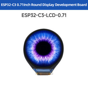 ESP32-C3 0.71インチラウンドディスプレイ開発ボード統合GC9D01ディスプレイドライバーチップWiFi & Bluetooth SPIインターフェースディスプレイ - Product Image 5