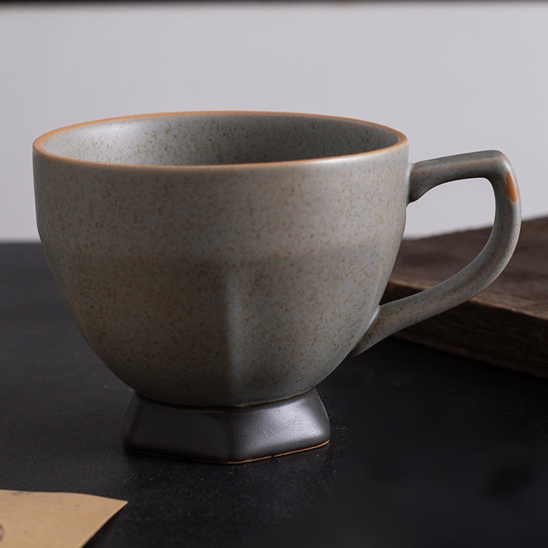 Crab shell green stemmed glass