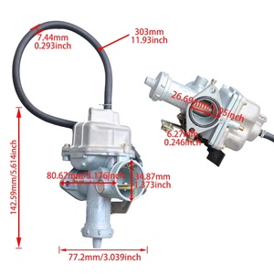 LINGQIレーシングメタルモーターサイクル<span class=keywords><strong>27mm</strong></span>キャブレター燃料フィルターチョーク140cc 150cc 160cc 4ストロークCG125ピットダートバイクQUAD ATV用