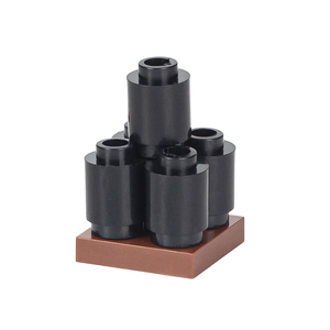 MOC5000 12 adet leguowwii İkinci dünya savaşı askeri seti ve topları kale silah Mini aksiyon figürleri oyuncak inşaat blokları yapı kiti - Product Image 4