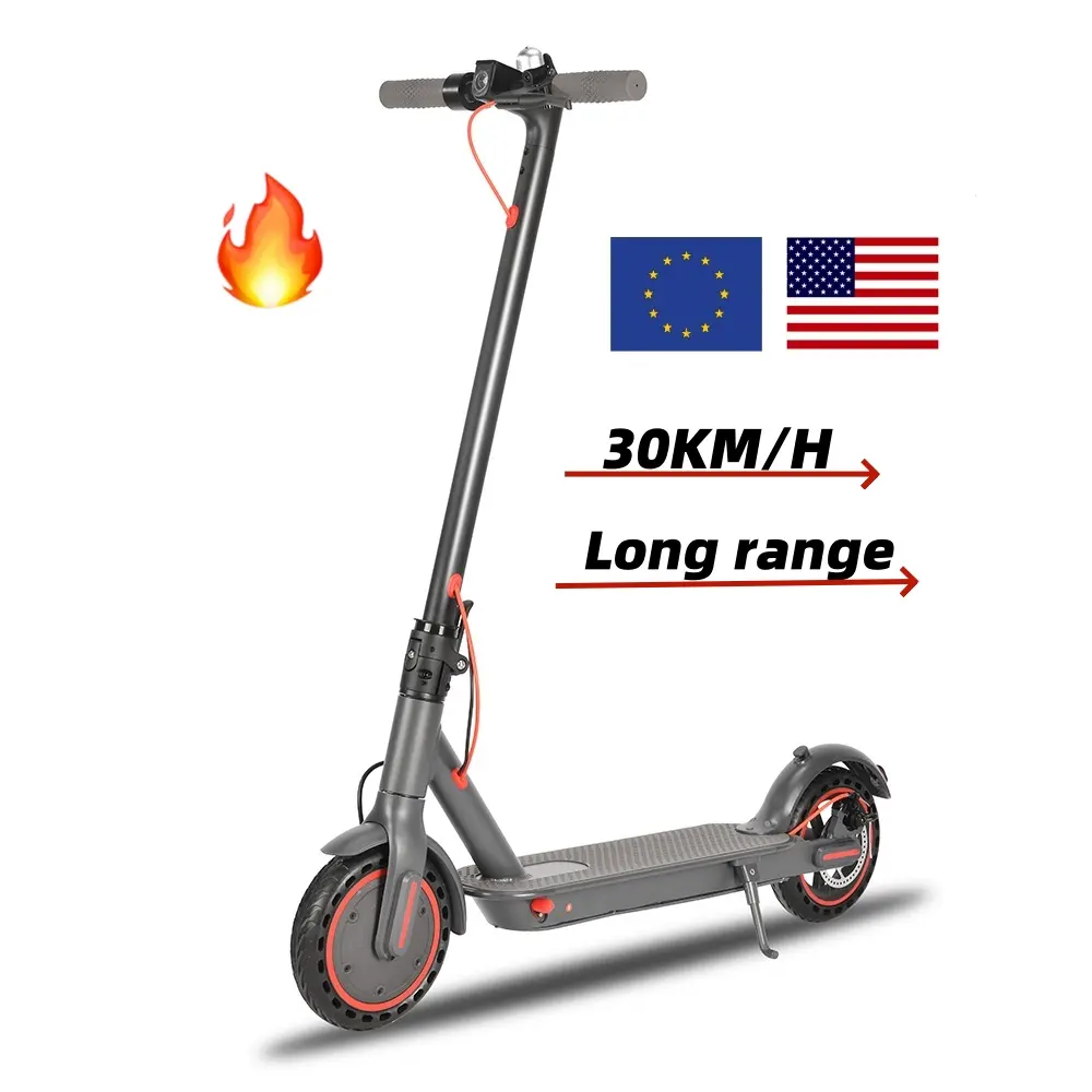 Ücretsiz kargo toptan iki tekerlek yetişkin taşınabilir 30km/saat 8.5 inç 350w motor 36v elektrikli scooter