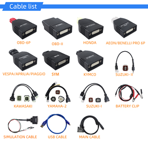 バイクEFI診断ツールECUプログラミング & DTCリーダークリア故障コードMST-500PROオートバイ診断機器 - Product Image 6