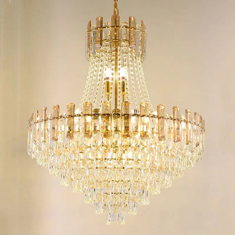 Современная новая роскошная хрустальная люстра AOISAVIN91551, интерьерное украшение, свадебные подвесные лампы, освещение для отеля