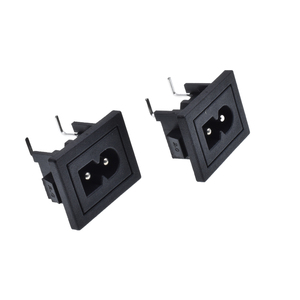 AC C8 Power <strong>Socket</strong> 2.5A 250V 2 Pins Female C7 Power Outlet Snap in <strong>2.0mm</strong> Big Pins for PDU Female Connector - Product Image 3