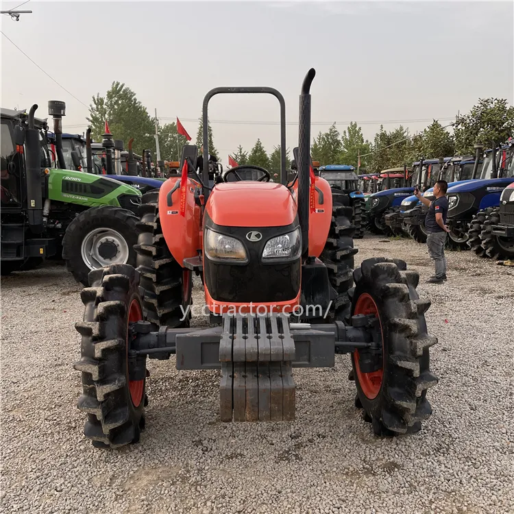 Mini tractor usado Kubota 70hp 85hp 95hp con cargador frontal y retroexcavadora