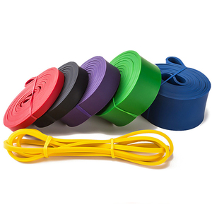 Bandas elásticas de ejercicio de Fitness verde, asistencia larga, tracción y estiramiento con bucle de resistencia de látex para asistencia de entrenamiento - Product Image 3