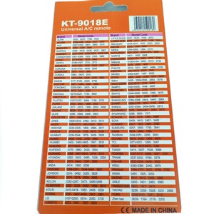 KT-9018E Universal Waterproof LCD AC A/C Air Conditioner Remote <strong>Control</strong> 5000-in-<strong>1</strong> All Kinds Use for Air Conditioner Remote