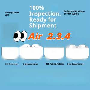 AirpoヘッドホンPro3 BT5.3インチ耳イヤホンENCノイズキャンセレーション付きIPX4防水タッチコントロール15-20時間バッテリー寿命 - Product Image 2