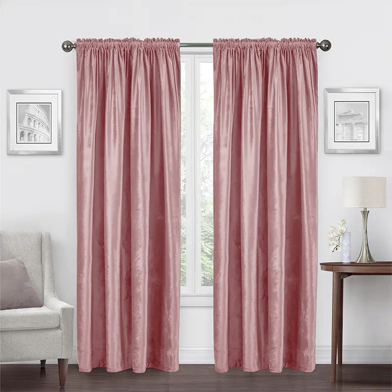 Hochwertige luxuriöse italienische Samt vorhänge, Wohnzimmer im nordischen Stil Schlafzimmer Blackout Velvet Curtains