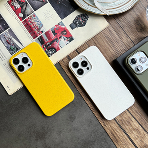 เคสโทรศัพท์ระบบแม่เหล็กสำหรับ iPhone 16 PRO MAX 15 PLUS 14 13 MINI Apple 12 11วัสดุฟางข้าวสาลีสีขาวย่อยสลายได้ TPU - Product Image 3