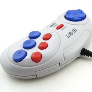 Sega Genesis için 16 Bit klasik kablolu oyun denetleyicisi 9 Pin Gamepad için Sega Mega sürücü modu Joystick - Product Image 5