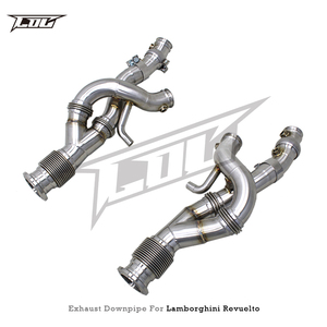 COC SS304 Engine Exhaust <strong>Header</strong> for Lamborghini Revuelto 6.5L V12 2023-<strong>2025</strong> Stainless Steel Free Flow Downpipe Exhaust Pipe - Product Image 6