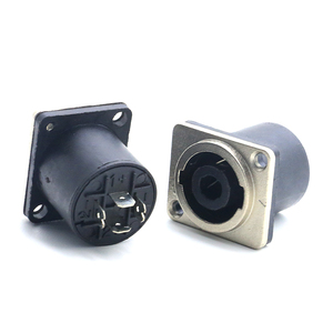 מחבר XLR 4 פינים נקבה שקע שקע רמקול מחבר תקע מתח מחברים 4 פינים